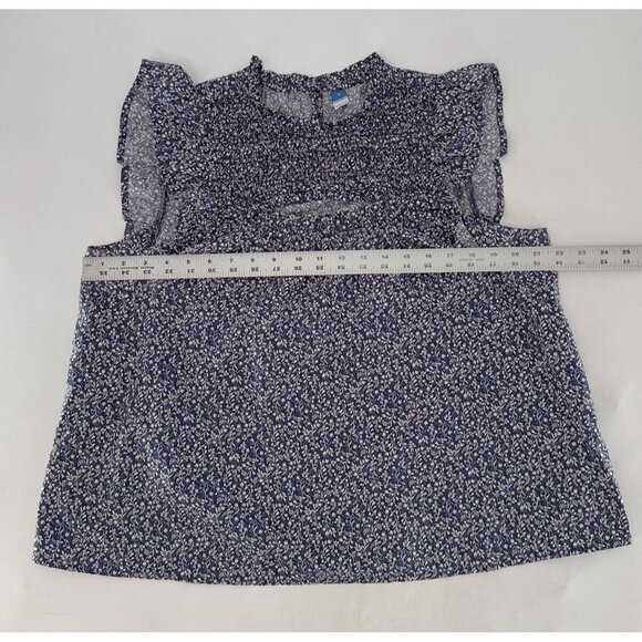 Old Navy Peek A Boo Floral Ruffle Sleeve‎ Blouse Size M, Boho, Cottage, Coquette - Picture 9 of 9